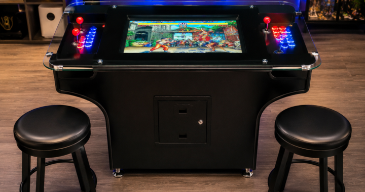 Best cocktail arcade machine of the Full-size Commercial Grade Cocktail Arcade Machine, which features a 22-inch LCD screen, toughened glass, 412 classic games, and two-player action. Determine if the investment is worthwhile.